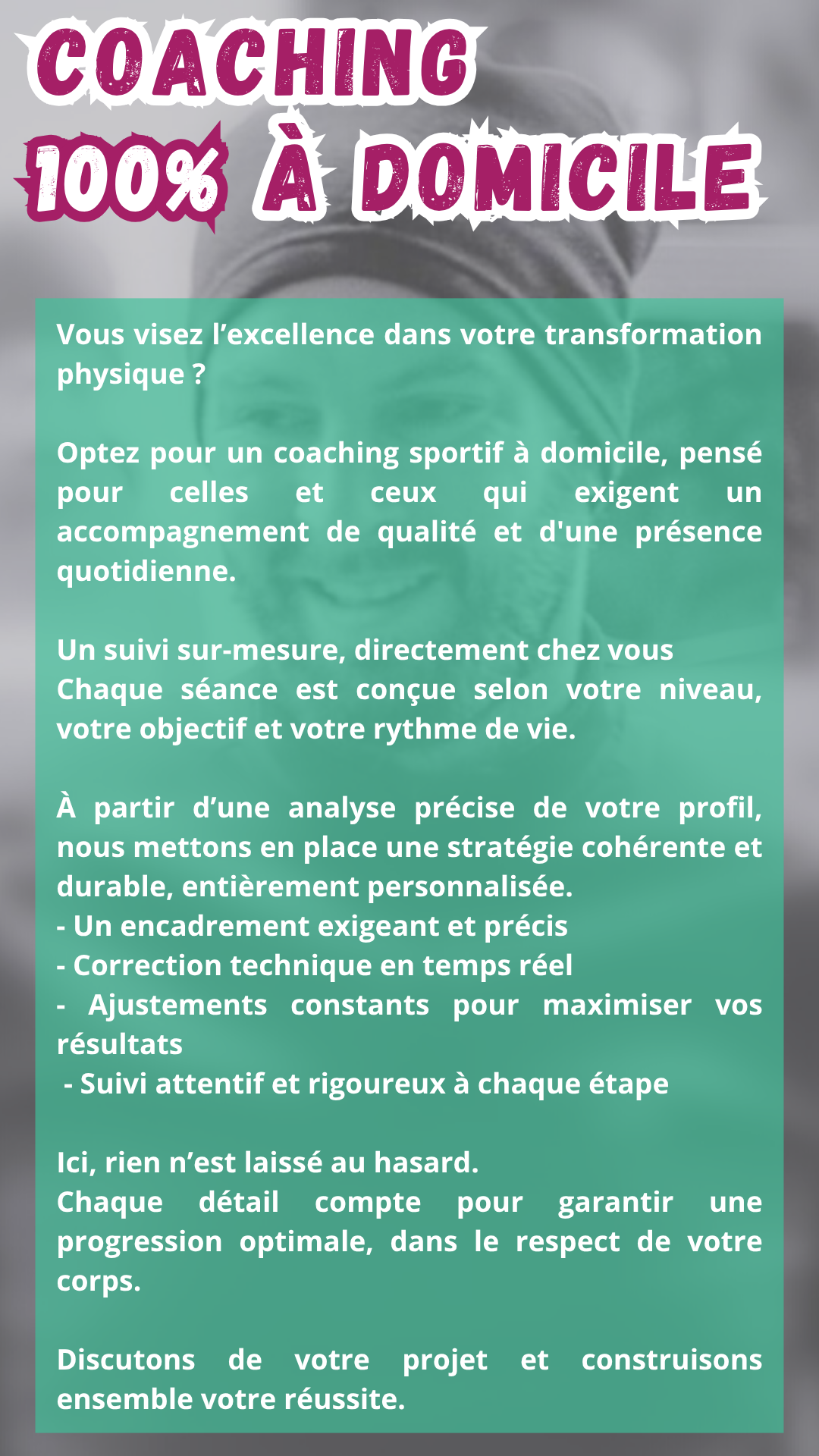 Coaching 100% à domicile